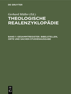cover image of Gesammtregister. Bibelstellen, Orte und Sachen Studienausgabe